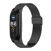 For Xiaomi Mi Band 6 / 5 / 4 / 3 Mijobs Milan Buckle Plus Stainless Steel Replacement Watchband